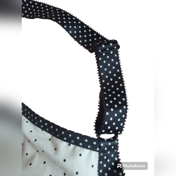 Freya Intimates & Sleepwear Polka-Dot Design in Black and White EUC 32G - Picture 6 of 14